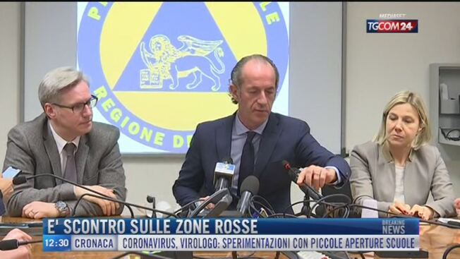 Breaking News Delle E Scontro Sulle Zone Rosse Tgcom Video