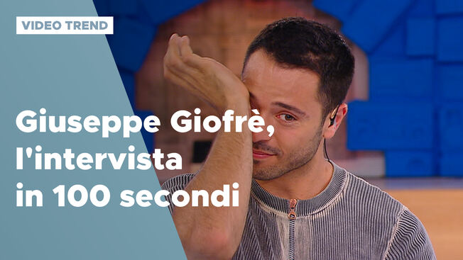 Giuseppe Giofrè l intervista in 100 secondi Verissimo Video