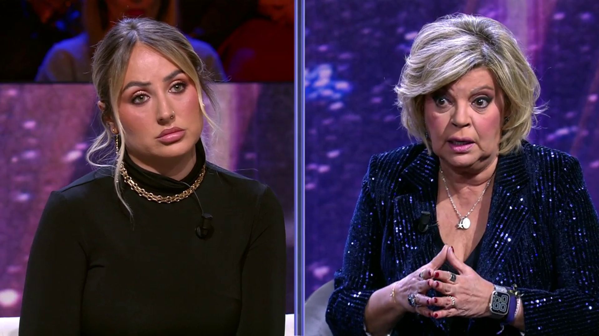 ¡De viernes!: El tenso enfrentamiento de Rocío Flores y Terelu Campos por el documental de Rocío Carrasco: “Antes de su emisión, mi madre te llama" Video | Mediaset Infinity