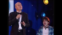 Rocco Tanica e Claudio Bisio cantano "My way" a Zelig - Facciamo cabaret 1997