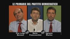 INTERVISTA: I candidati del PD: Bersani, Franceschini e Marino