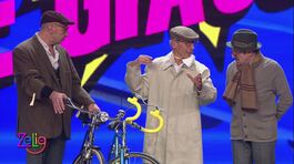 Aldo, Giovanni e Giacomo sono i ciclisti anziani a Zelig 2014 thumbnail