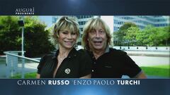 Gli auguri di Carmen Russo ed Enzo Paolo Turchi