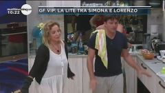 GF VIP: La litre tra Simona e Lorenzo