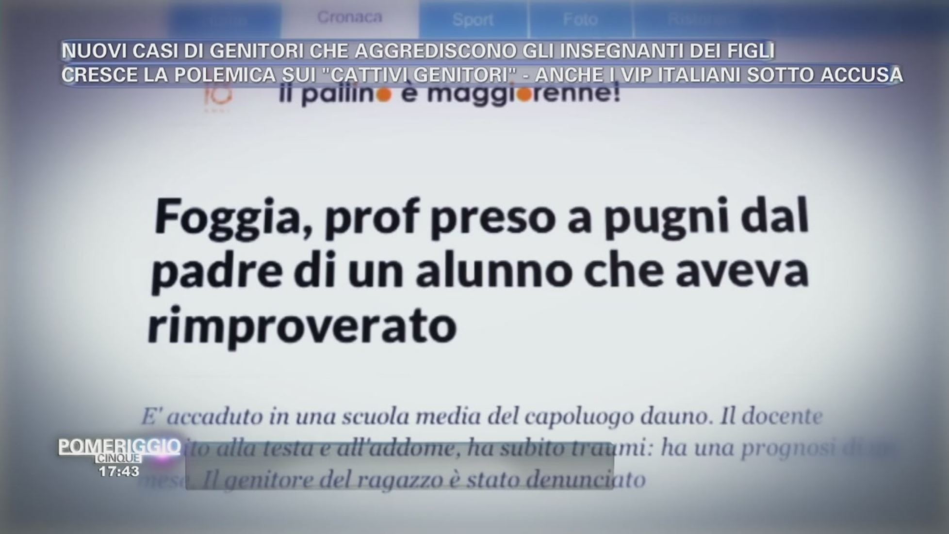 Cattivi Genitori Pomeriggio Cinque Video Mediaset Play