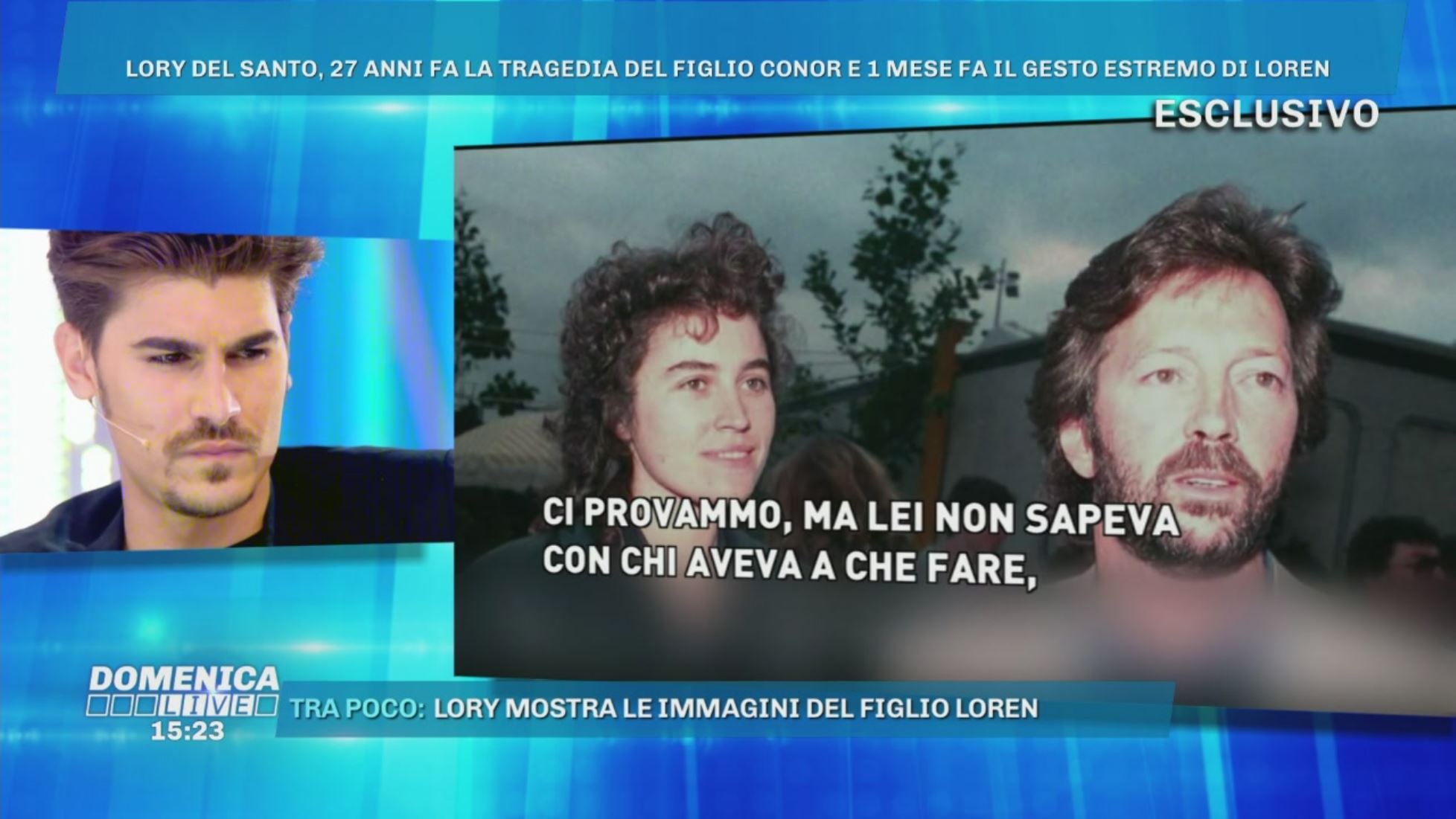 Eric Clapton Parla Di Lory Del Santo E Di Conor Domenica Live Video Mediaset Play