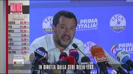 Il primo commento di Salvini ai risultati thumbnail