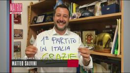 Metteo Salvini in collegamento telefonico thumbnail