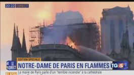 Incendio a Notre Dame, fiamme in cattedrale thumbnail