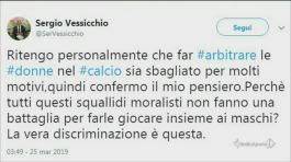 "Arbitro donna. Uno schifo" thumbnail