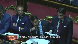 Le parole di Conte, le smorfie di Salvini thumbnail