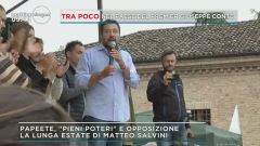 Salvini, dal Papeete all'opposizione