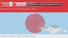 Ultimora terremoto a Creta, magnitudo 6.0 thumbnail