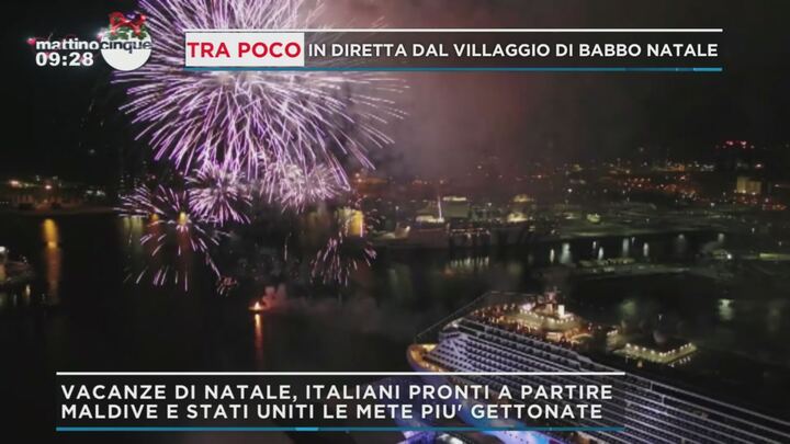Vacanze Di Natale Italiani Pronti A Partire Mattino Cinque Video Mediaset Play