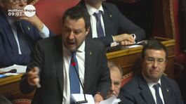 Un passaggio dell'intervento di Salvini in Senato thumbnail