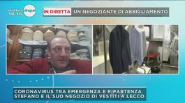 In diretta Stefano Parolari, negoziante di abbigliamento thumbnail