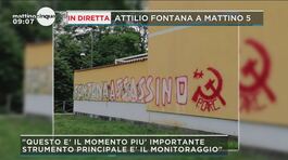 Attilio Fontana e la scritta minacciosa thumbnail