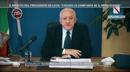 Il monito del presidente De Luca: "Chiudo la Campania se il nord riapre" thumbnail