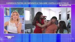 Carmen Di Pietro: "Ho imparato a tagliare i capelli a mio figlio" thumbnail