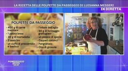 La ricetta delle polpette da passeggio di Luisanna Messeri thumbnail