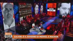 Salvini: " Il governo di Merkel e Macron"