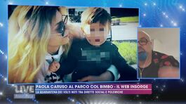 Paola Caruso al parco col bimbo, il web insorge thumbnail