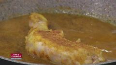 Pollo al curry e Timballo di minestrone