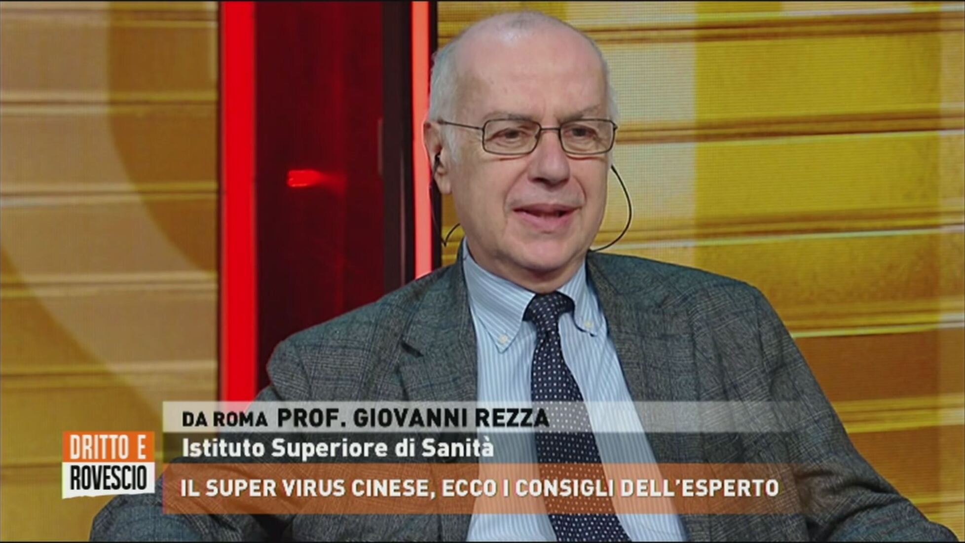 Dritto e rovescio: Coronavirus: parla Giovanni Rezza Video | Mediaset Infinity
