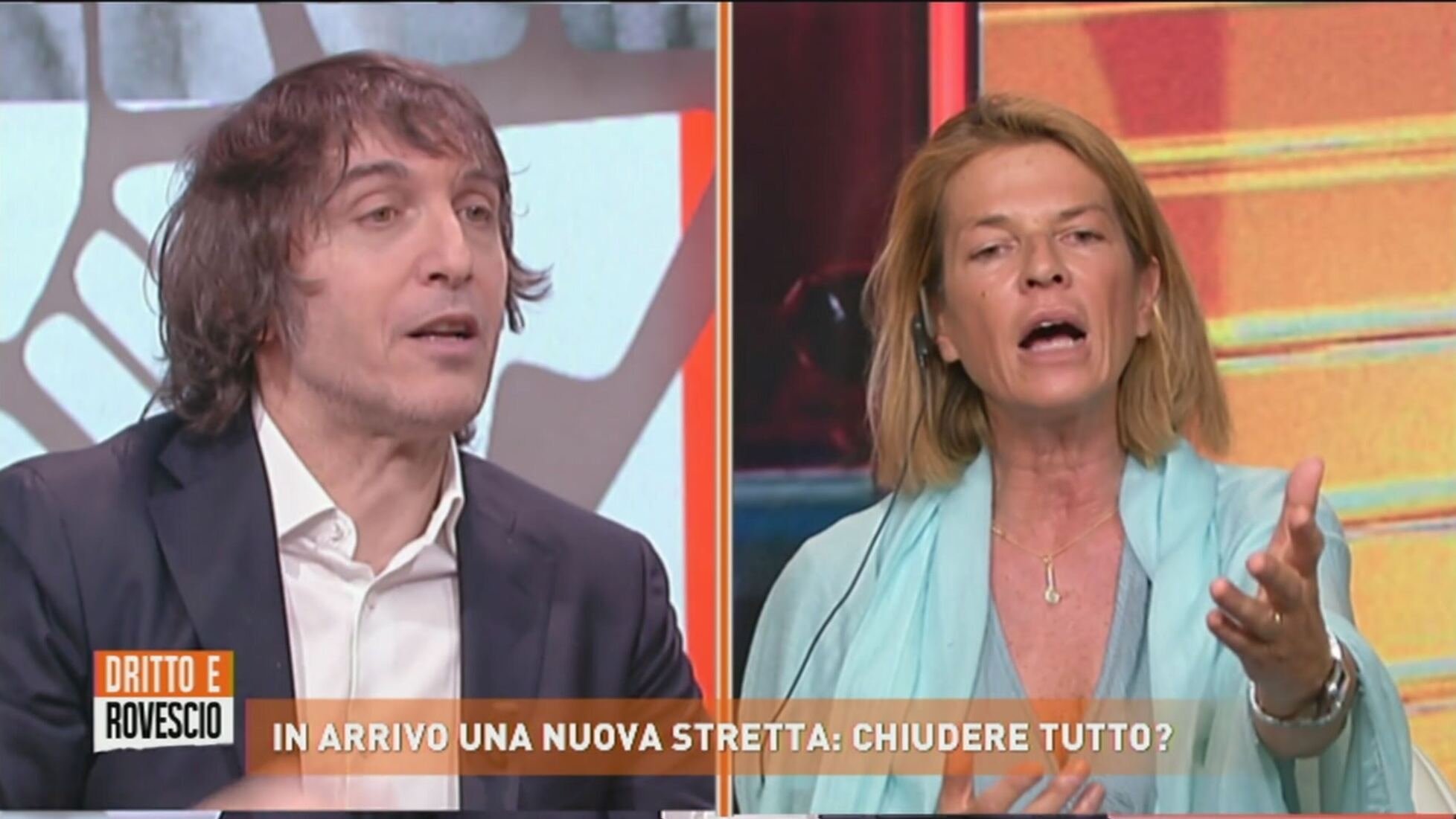 Dritto e rovescio Giro di vite sulle restrizioni lo scontro in studio Video Mediaset Infinity