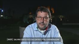 Salvini contestato a Mondragone, le parole del leader della Lega: "Cittadini ostaggi della camorra" thumbnail