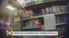 Virus, supermercati presi d'assalto thumbnail