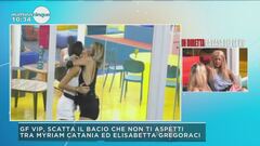 GF Vip: il bacio tra Myriam Catania ed Elisabetta Gregoraci