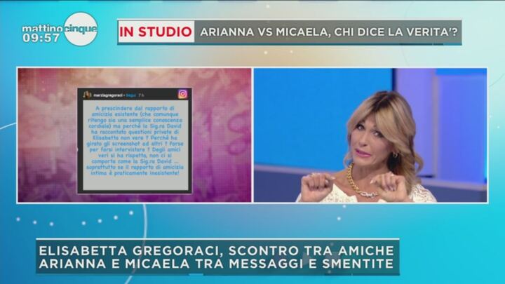 Gf Vip Scontro Tra Amiche Mattino Cinque Video Mediaset Play