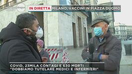 Milano, vaccini in Piazza Duomo thumbnail
