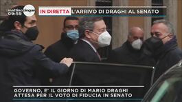 L'arrivo di Mario Draghi al Senato thumbnail