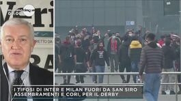Gli assembramenti per il derby di Milano thumbnail
