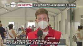 In diretta: le vaccinazioni in un hub di Roma thumbnail