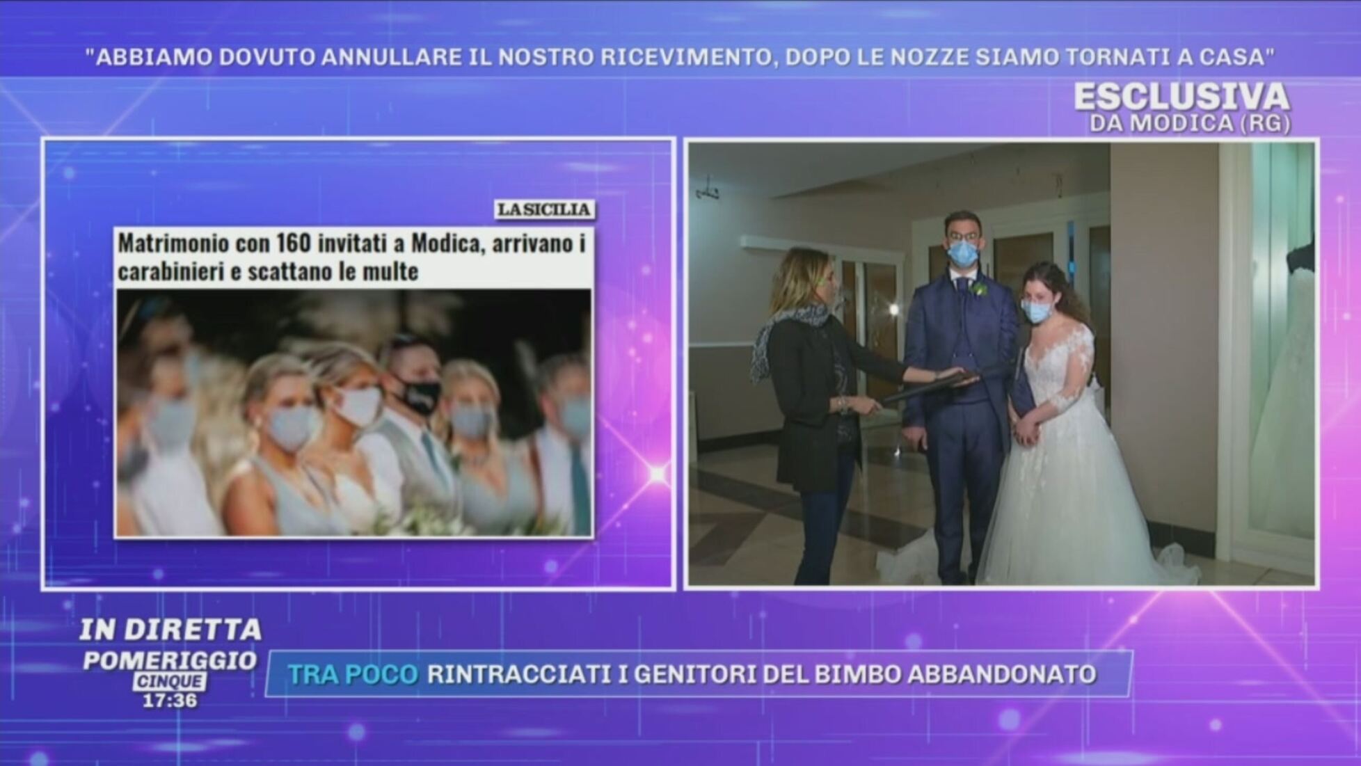 Modica In 160 Alla Festa Di Nozze I Carabinieri Bloccano Il Banchetto Pomeriggio Cinque Video Mediaset Play