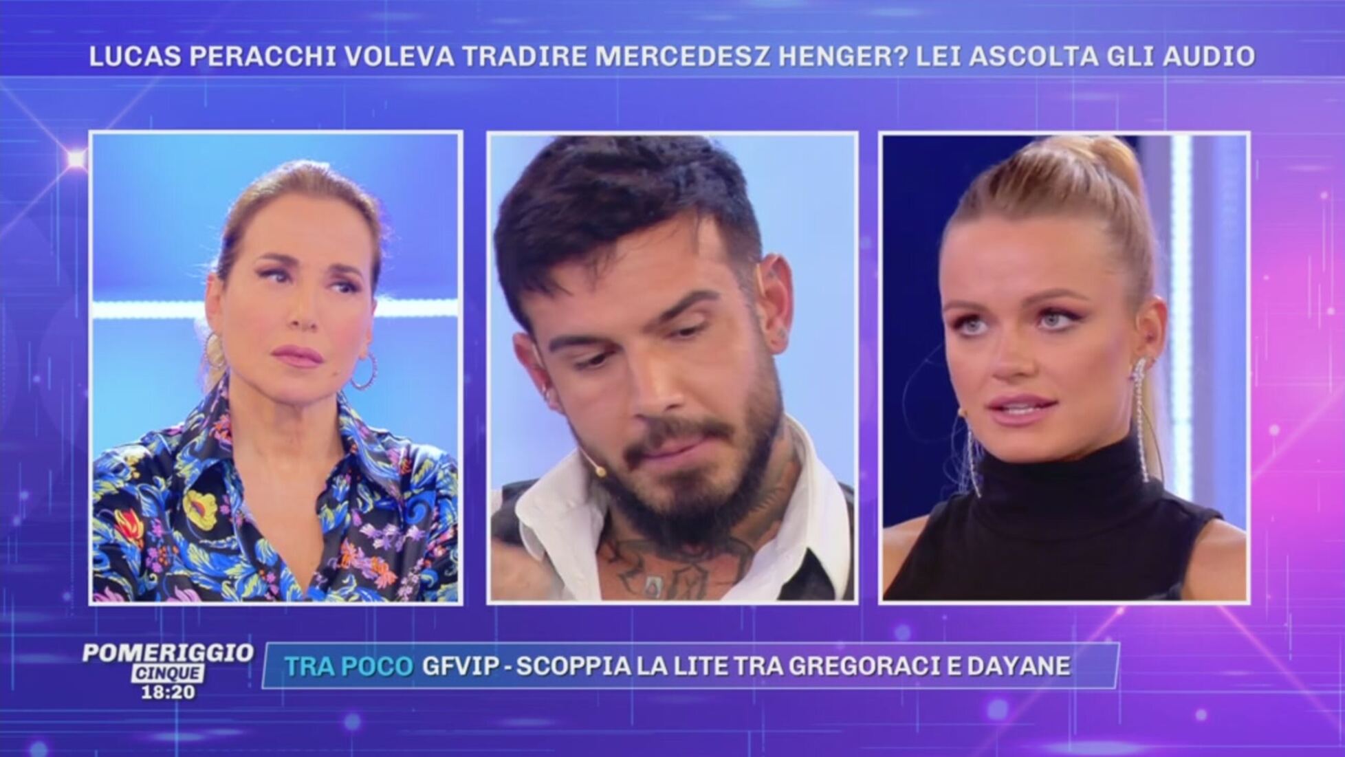 Pomeriggio Cinque: Lucas Peracchi voleva tradire Mercedesz Henger? Lei  ascolta gli audio Video | Mediaset Infinity