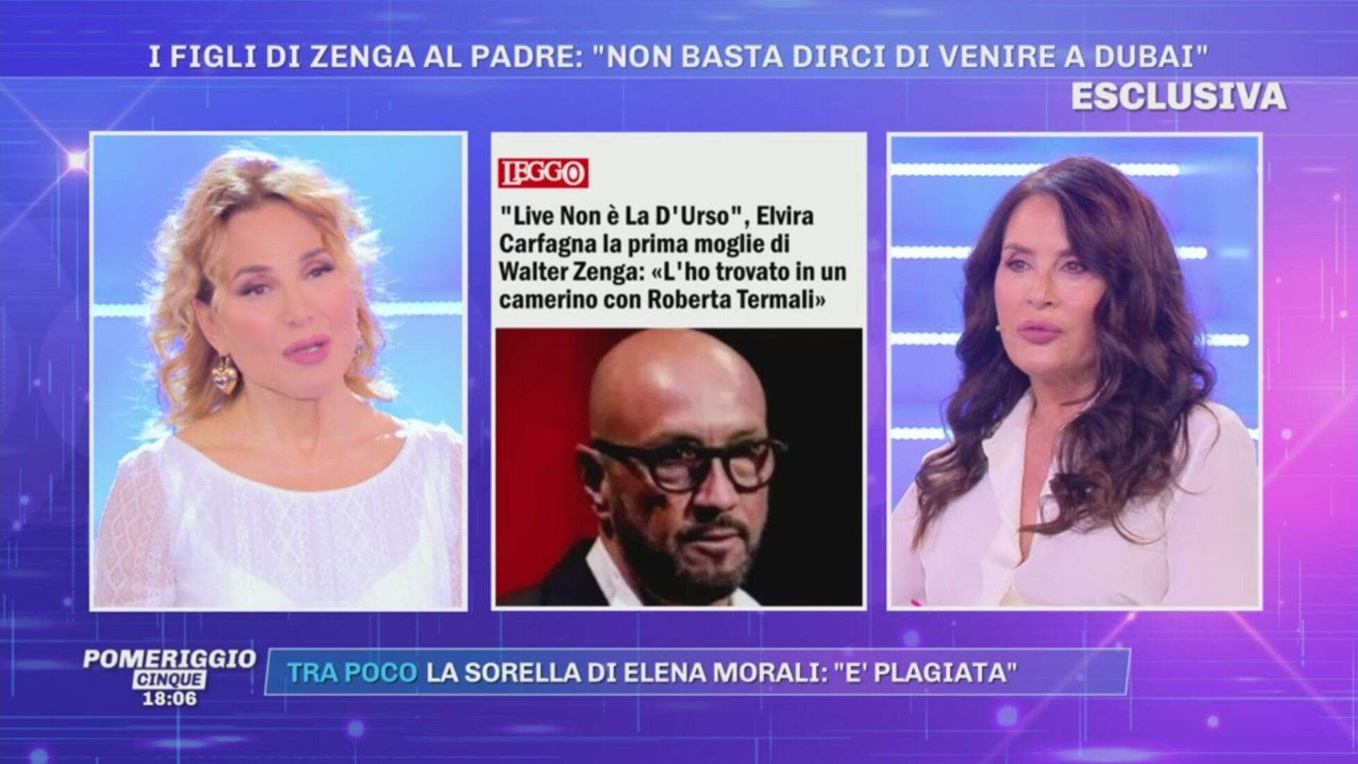 Pomeriggio Cinque: La prima moglie di Zenga tradita per la seconda moglie -  Parla la prima moglie Video | Mediaset Infinity