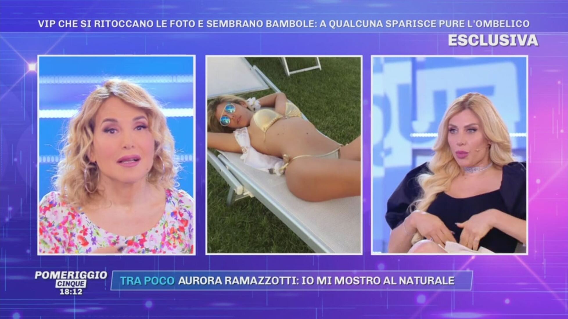 Pomeriggio Cinque Paola Caruso i miei foto ritocchi Video Mediaset Infinity