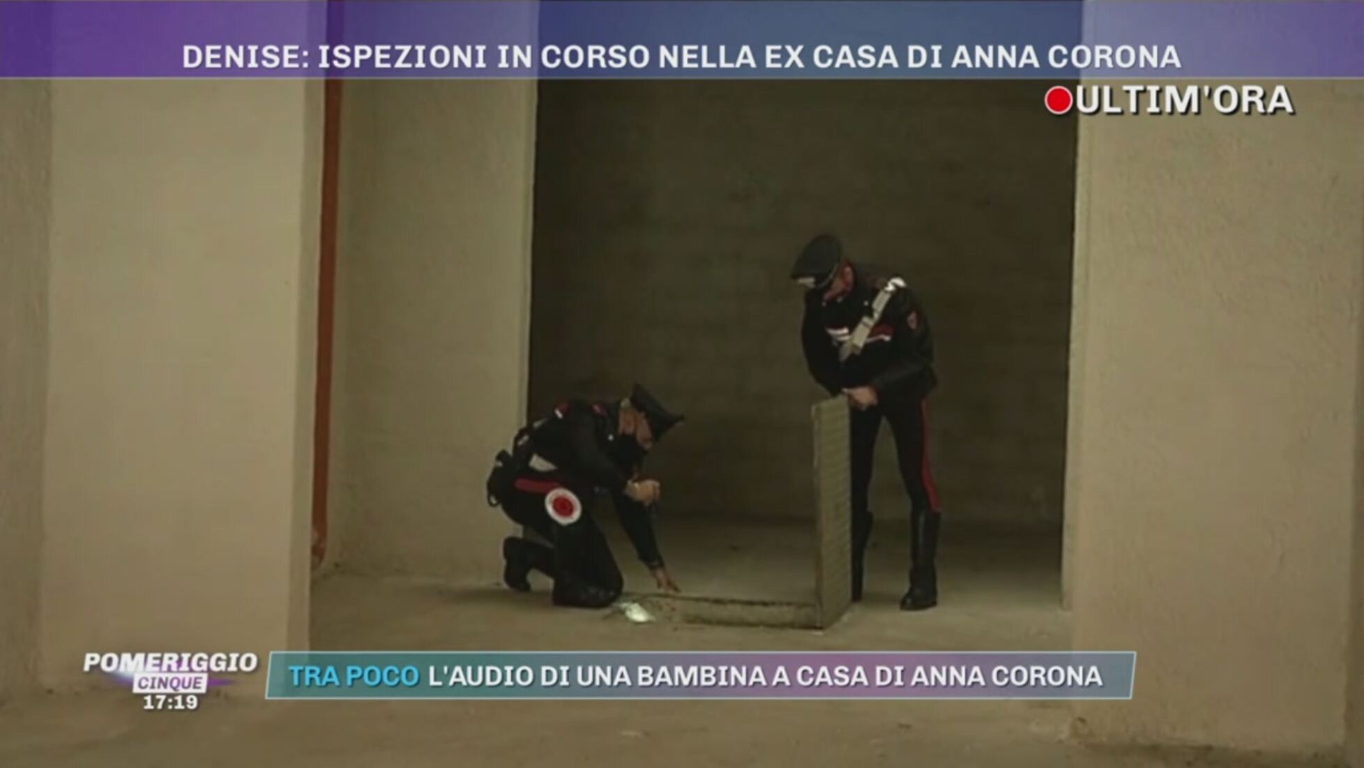 Denise Pipitone Ispezioni In Corso Nella Ex Casa Di Anna Corona Pomeriggio Cinque Video Mediaset Infinity