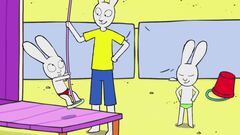 Un parco giochi in spiaggia