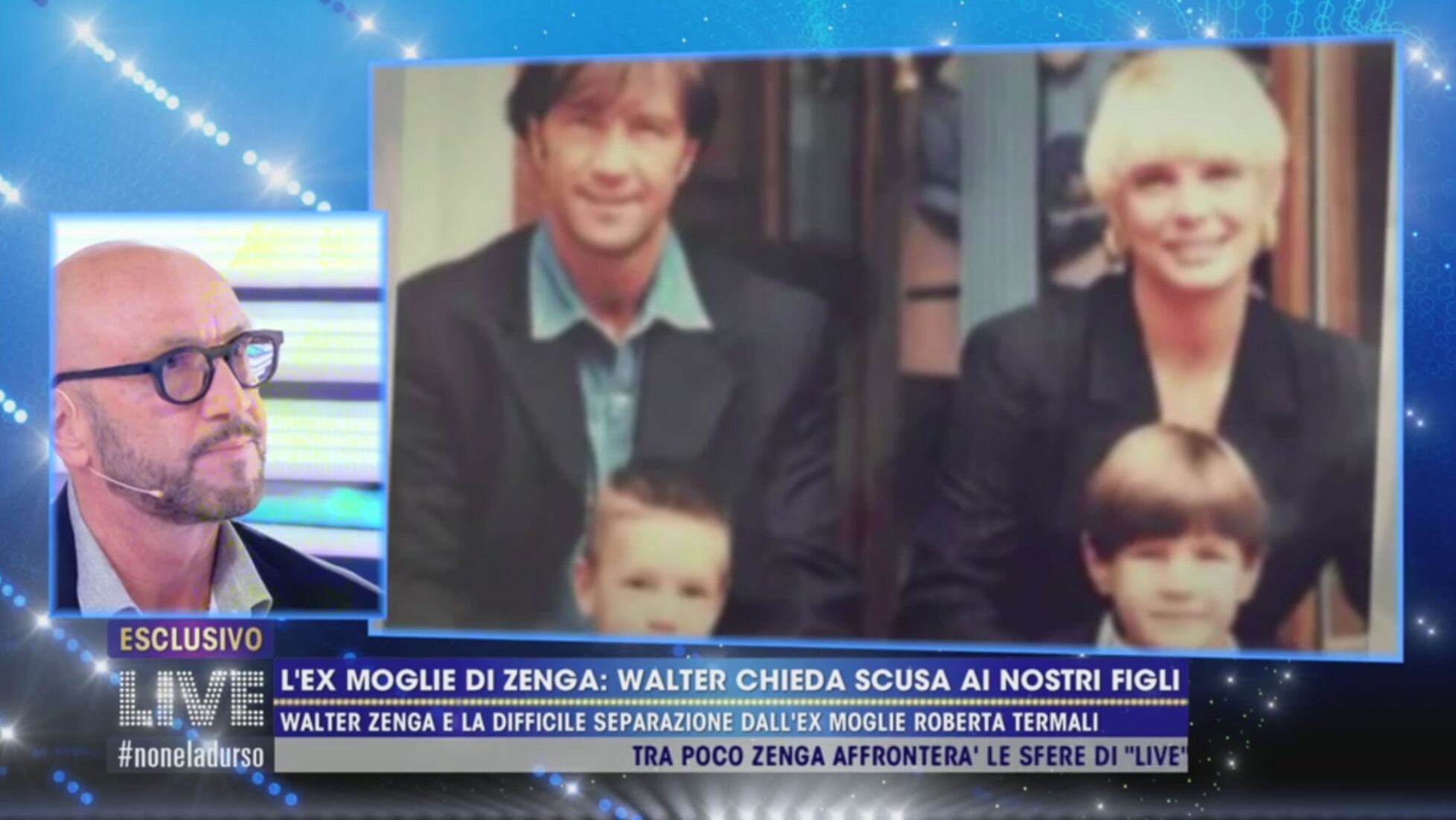 walter zenga il grande amore con roberta termali i figli e la rottura live non e la d urso video mediaset infinity