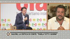 Salvini, la critica di Conte: "Parla tutti i giorni"