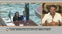 Salvini, smoking e baci alla festa del cinema di Venezia