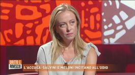 L'accusa: Salvini e Meloni incitano all'odio thumbnail