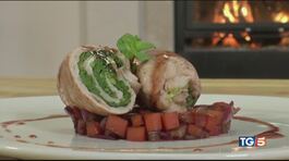 Involtini di vitella ripieni di guanciale, broccoletti, con un sugo al cesanese thumbnail