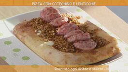 Pizza cotechino e lenticchie thumbnail