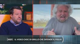 Il video choc di Grillo che difende il figlio, Matteo Salvini: "Ora se la prende con la magistratura, ma con me non è stato garantista" thumbnail